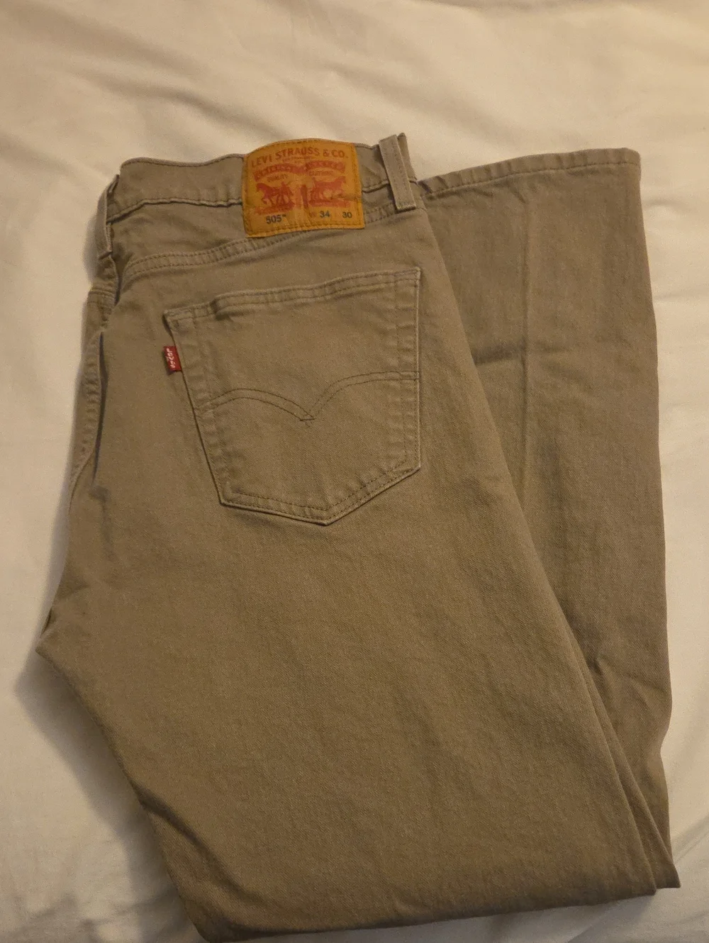 Levi's Men's Straight Jeans in Light Brown